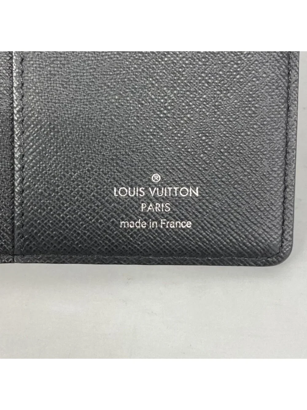 Louis Vuitton Wallet Damier Graphite Portefeuille Brazza Black Gray Vintage